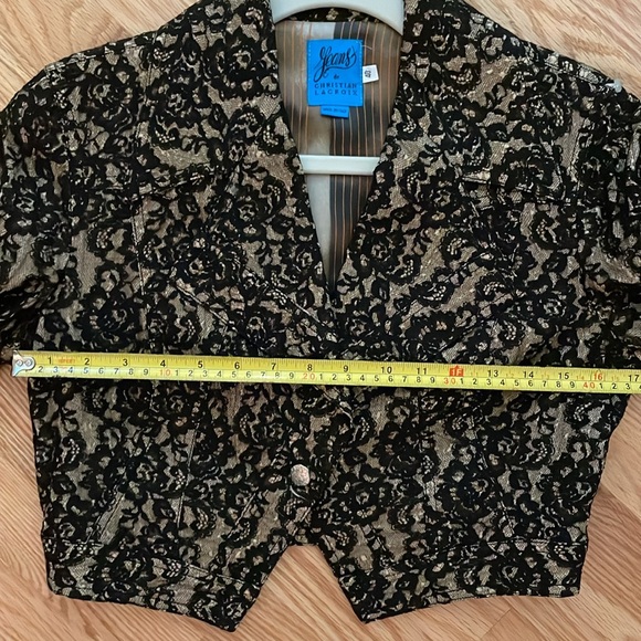 Vintage Christian Lacroix Short Lace Blazer Jacket Size 40 EU 6 US - Picture 12 of 12